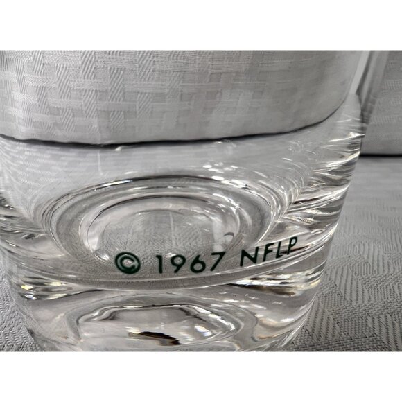 Green Bay Packers NFLP Vintage Glasses  (4)-2 1967 High Balls & 2 1968 Roly Poly - Picture 5 of 16